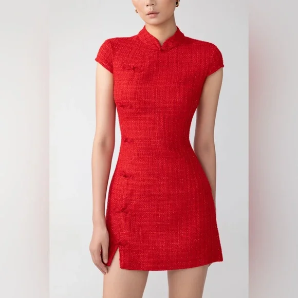 SAU LEE Natasha Dress in Red, brand new without tags, never worn, no flaws. - Picture 5 of 16